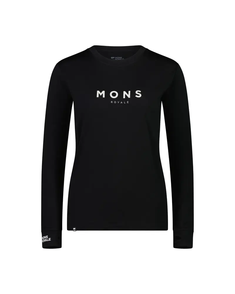 Mons Royale Yotei Merino Classic Long Sleeve - Black Mons Royale Yotei Merino Classic Long Sleeve - Black