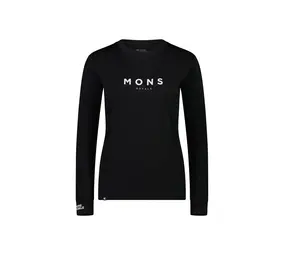 Mons Royale Women's Yotei Merino Classic Long Sleeve - Black