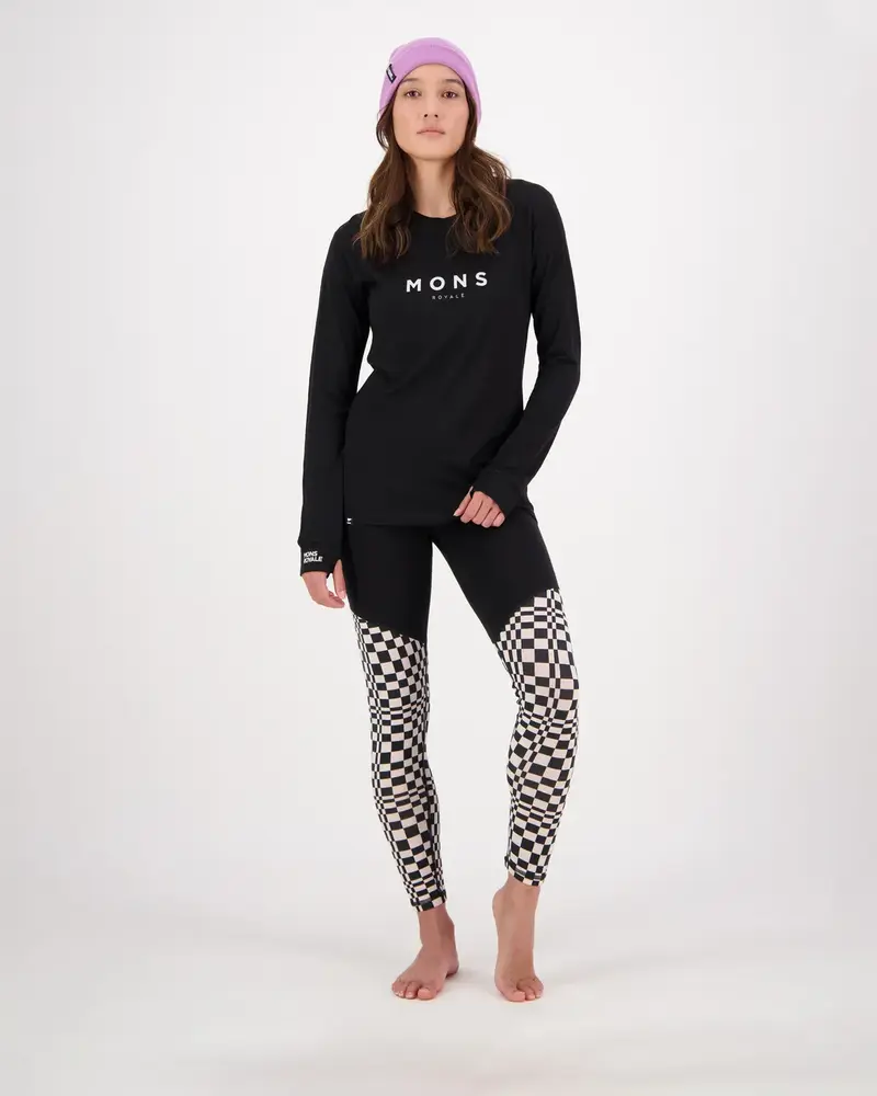 Mons Royale Yotei Merino Classic Long Sleeve - Black Mons Royale Yotei Merino Classic Long Sleeve - Black