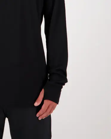 Mons Royale Men’S Yotei Merino Classic Long Sleeve - Black Mons Royale Men’S Yotei Merino Classic Long Sleeve - Black