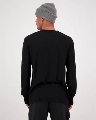 Mons Royale Men’S Yotei Merino Classic Long Sleeve - Black Mons Royale Men’S Yotei Merino Classic Long Sleeve - Black