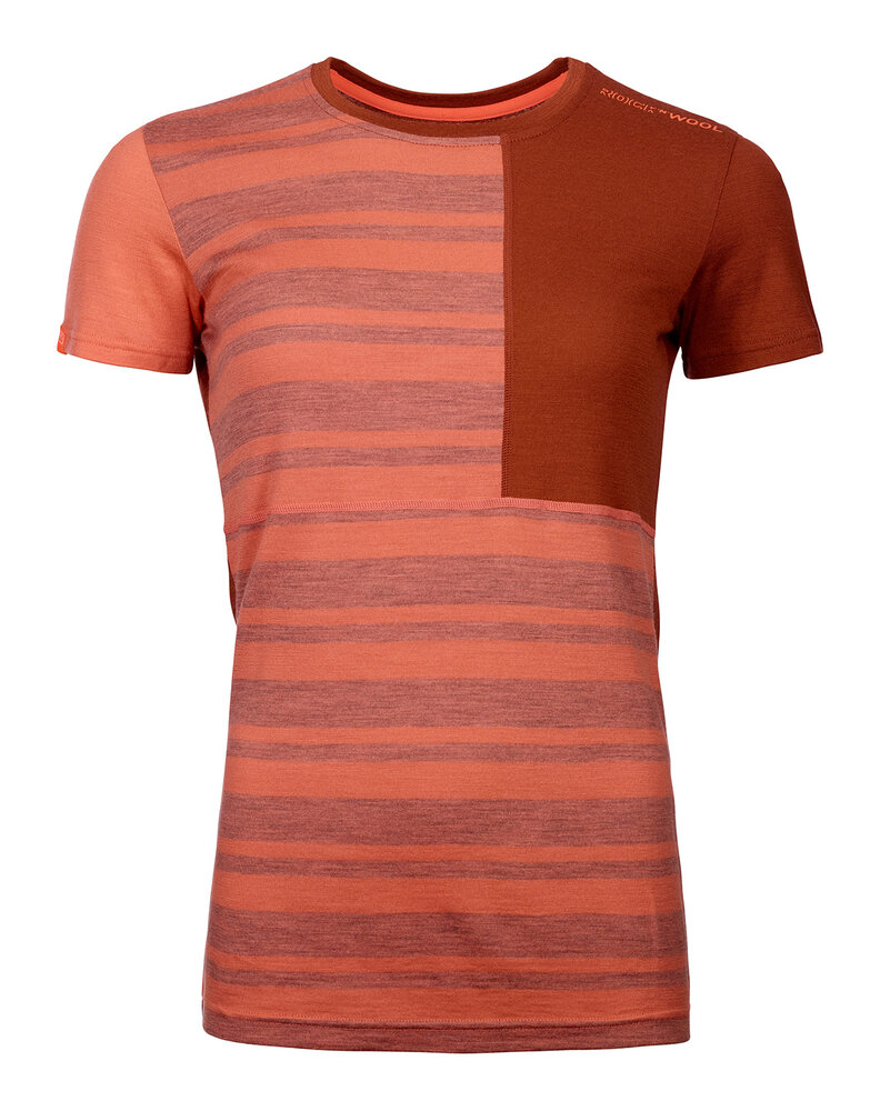 Ortovox 185 Rock'N'Wool Short Sleeve - Coral