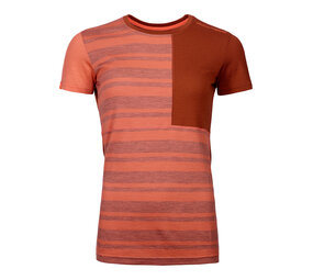 Ortovox 185 Rock'N'Wool Short Sleeve - Coral Ortovox 185 Rock'N'Wool Short Sleeve - Coral
