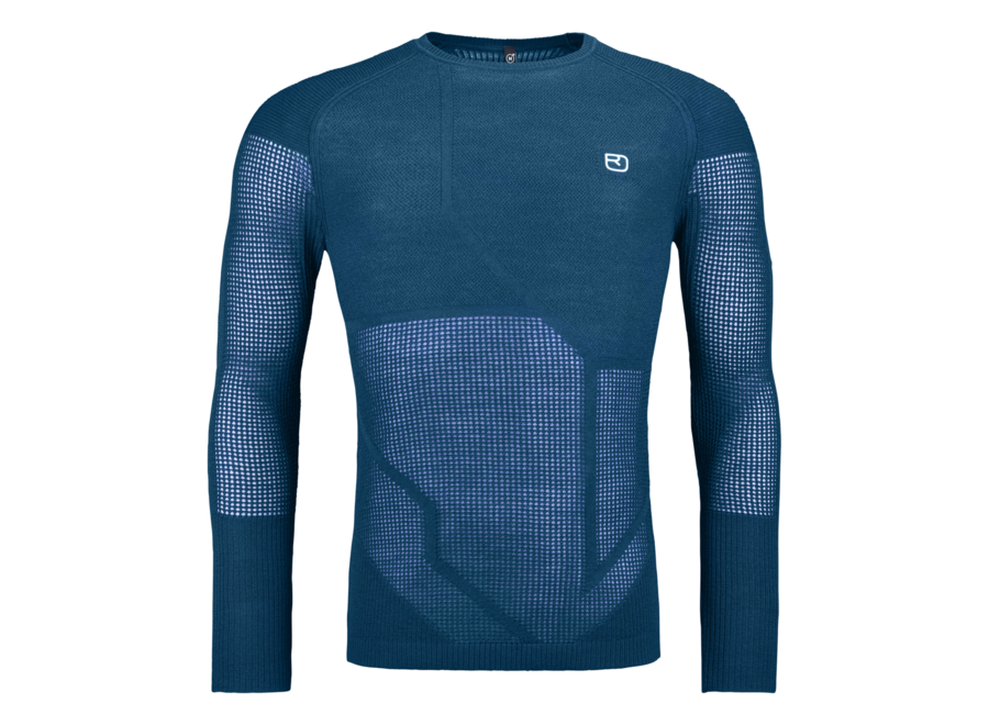 Men's Merino Thermovest Long Sleeve - Petrol Blue