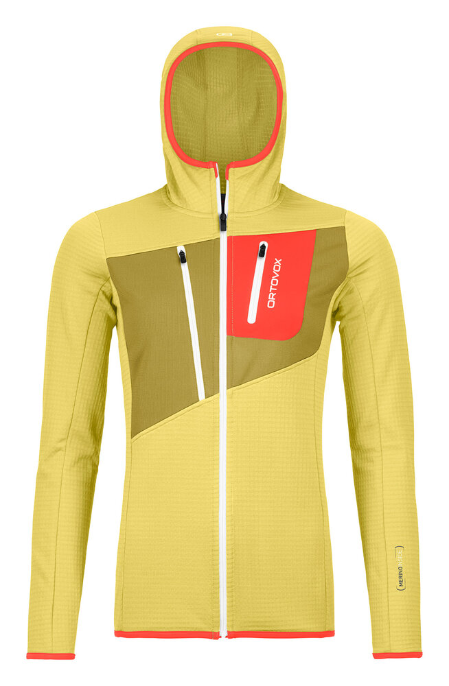 Ortovox Fleece Grid Hoody - Wabisabi Ortovox Fleece Grid Hoody - Wabisabi