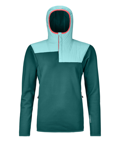 Ortovox Fleece Plus Anorak - Pacific Green