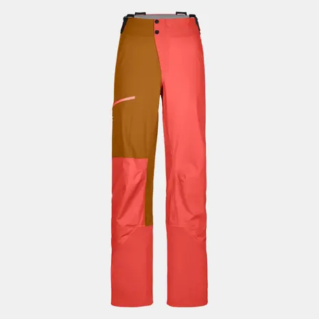 Ortovox 3L Ortler Pants - Coral
