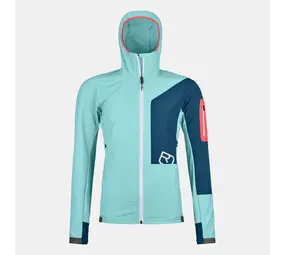 Ortovox Women's Berrino Hooded Jacket - Ice Waterfall Ortovox Women's Berrino Hooded Jacket - Ice Waterfall