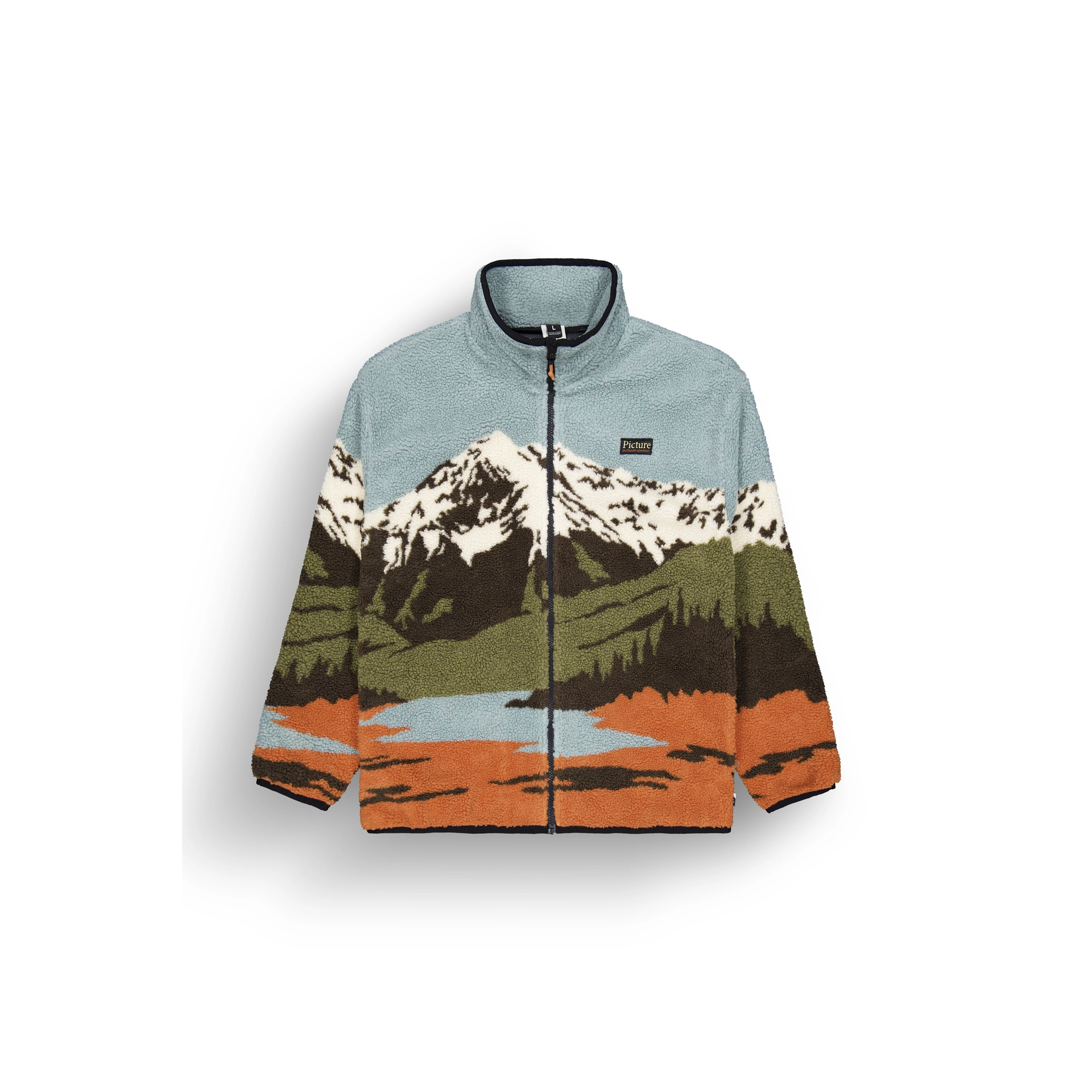 Picture Organic Clothing Men's Hafdals Zip Fleece Mountain