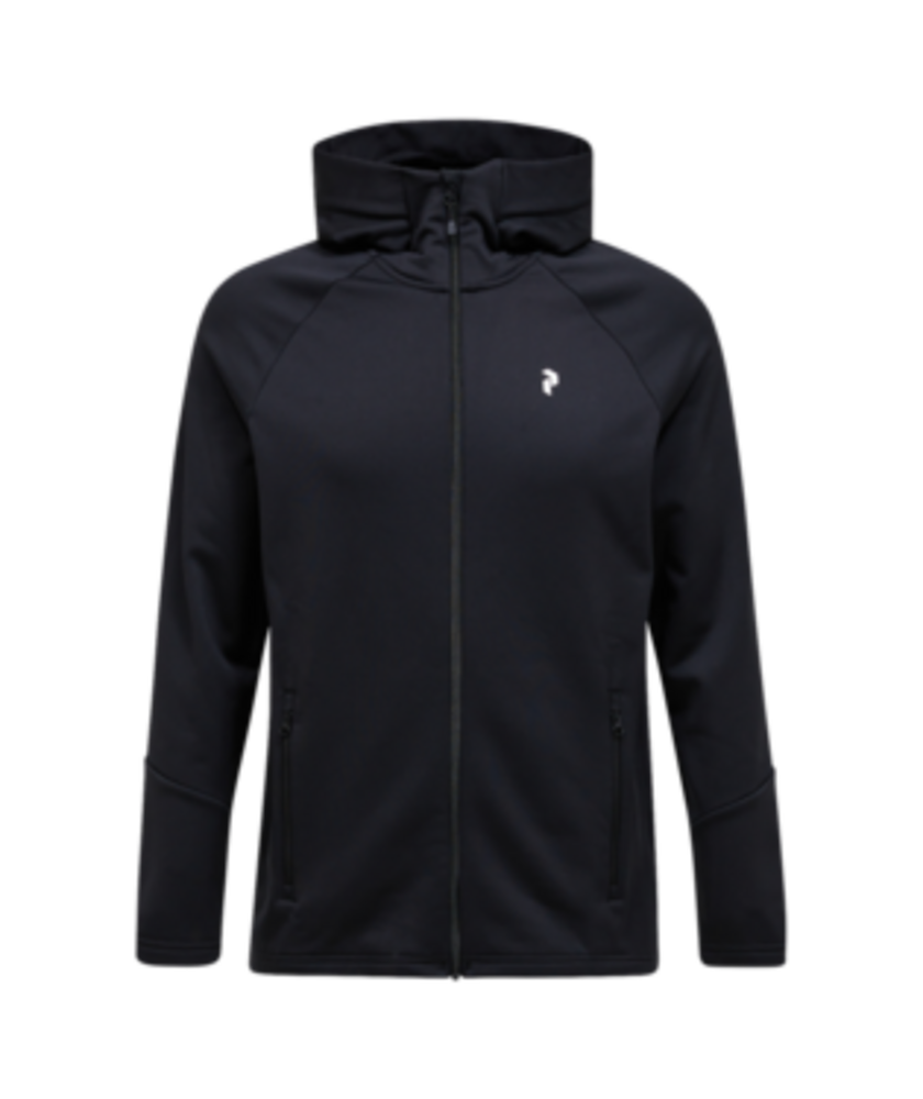 Peak Performance Rider Essentials Zip Hood - Black/Black Peak Performance Rider Essentials Zip Hood - Black/Black