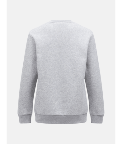 Peak Performance Original Small Logo Crew - Med Grey Melange