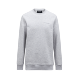 Peak Performance Men's Original Small Logo Crew - Med Grey Melange Peak Performance Men's Original Small Logo Crew - Med Grey Melange