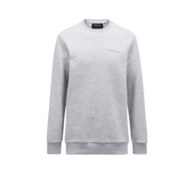Peak Performance Men's Original Small Logo Crew - Med Grey Melange Peak Performance Men's Original Small Logo Crew - Med Grey Melange