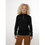 Protest RE Willowy Jr 1/4 Zip Active Top - Dark Grey Melee
