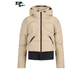 Protest PRT Preppy Snowjacket With Zip-Shift - BambooBeige