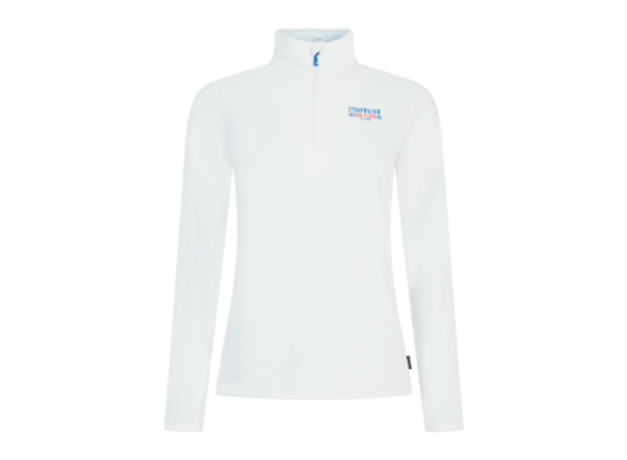 PRT Gentle 1/4 Zip Active Top - Seashelloffwhite