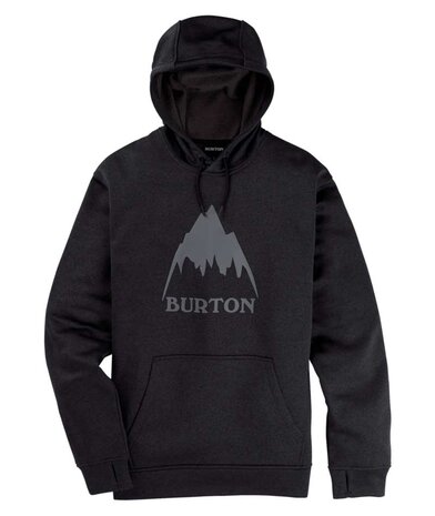 Burton Oak Pullover Hoodie - True Black Heather
