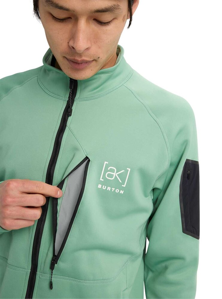 Burton [Ak] Baker Stretch Fleece Full-Zip - Soft Sage