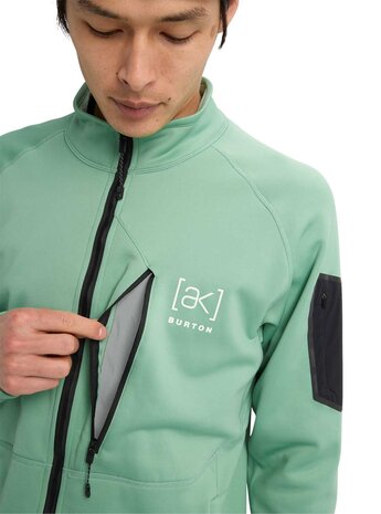 Burton [Ak] Baker Stretch Fleece Full-Zip - Soft Sage