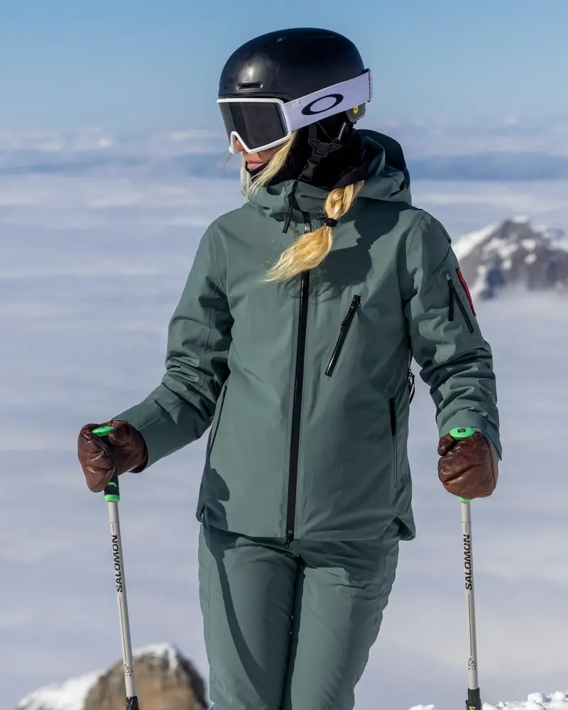 The Mountain Studio S-5 W 2L Stretch Insulated Jacket - Balsam Green The Mountain Studio S-5 W 2L Stretch Insulated Jacket - Balsam Green