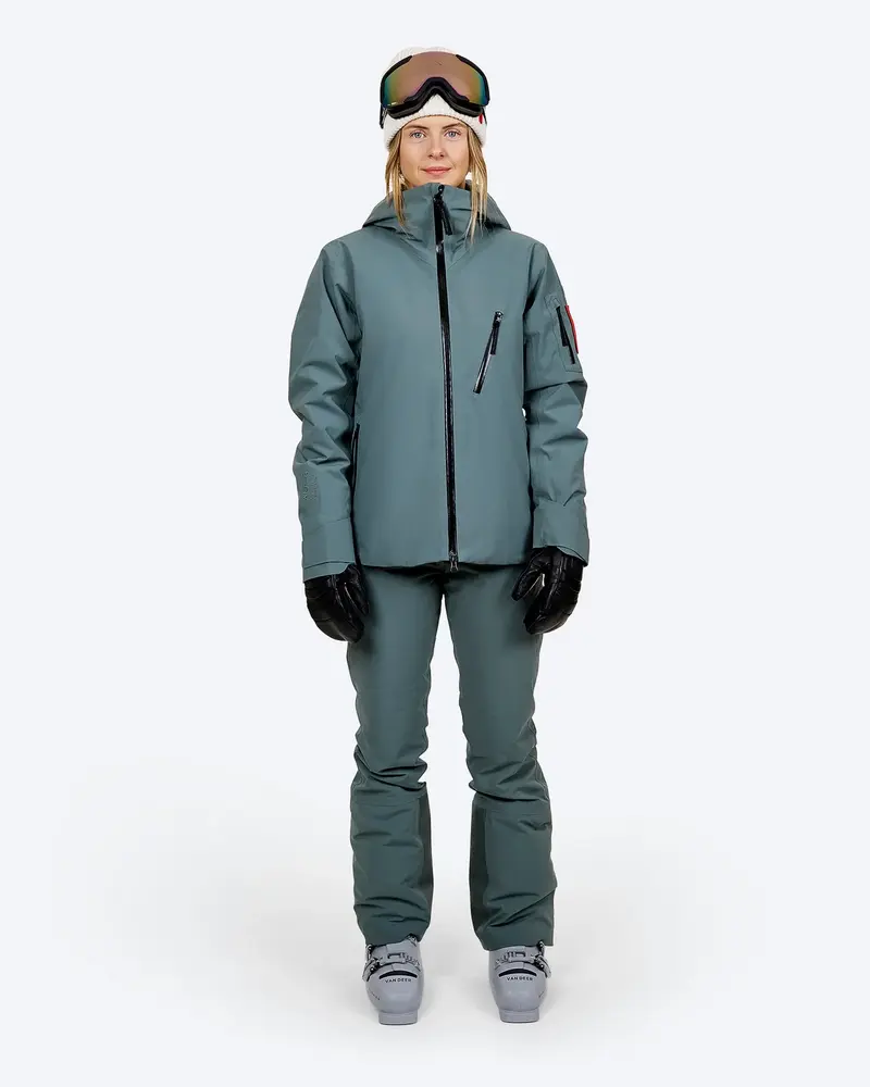 The Mountain Studio S-5 W 2L Stretch Insulated Jacket - Balsam Green The Mountain Studio S-5 W 2L Stretch Insulated Jacket - Balsam Green