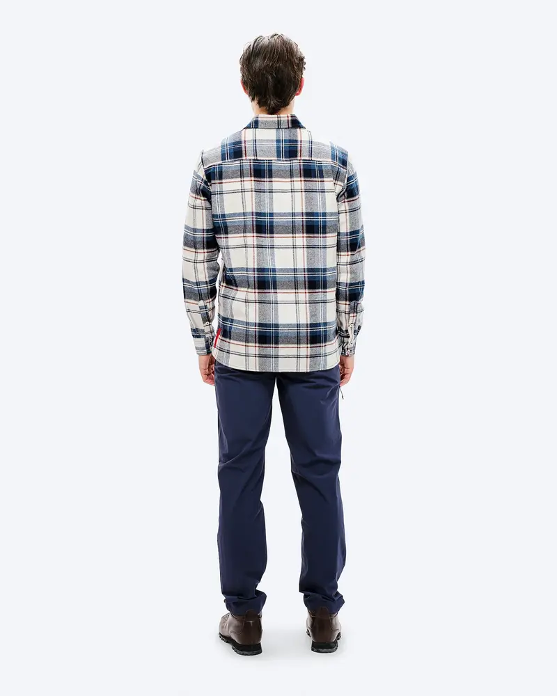 The Mountain Studio G-2 Flannel Overshirt - Sky Captain-Castle Wall The Mountain Studio G-2 Flannel Overshirt - Sky Captain-Castle Wall