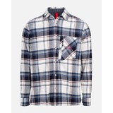 The Mountain Studio G-2 Flannel Overshirt - Sky Captain-Castle Wall