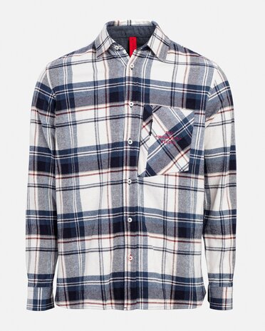 The Mountain Studio G-2 Flannel Overshirt - Sky Captain-Castle Wall The Mountain Studio G-2 Flannel Overshirt - Sky Captain-Castle Wall