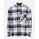 The Mountain Studio G-2 Flannel Overshirt - Sky Captain-Castle Wall The Mountain Studio G-2 Flannel Overshirt - Sky Captain-Castle Wall