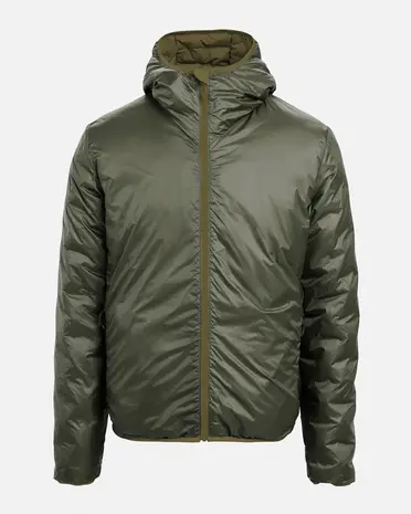 The Mountain Studio D-3 Rl Reversible Light Hood Jacket - Winter Moss-Forest Green