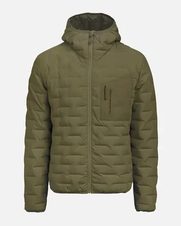 The Mountain Studio D-3 Rl Reversible Light Hood Jacket - Winter Moss-Forest Green