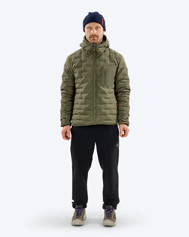 The Mountain Studio D-3 Rl Reversible Light Hood Jacket - Winter Moss-Forest Green