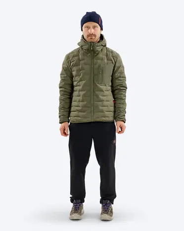 The Mountain Studio D-3 Rl Reversible Light Hood Jacket - Winter Moss-Forest Green