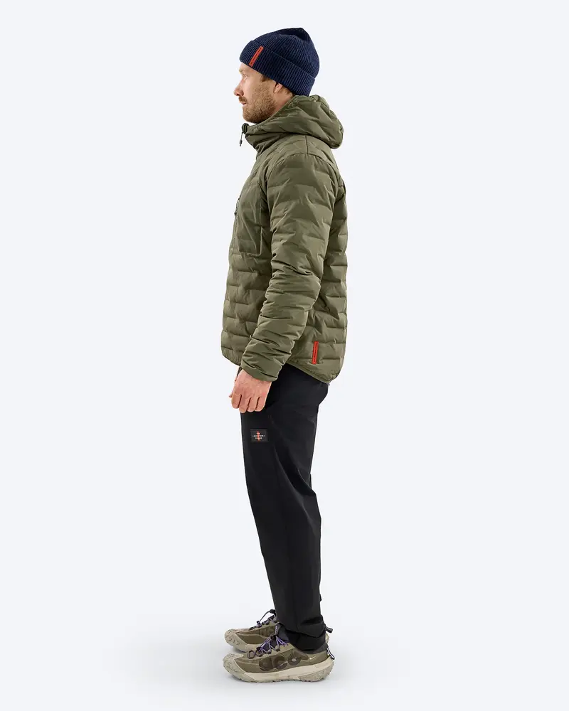 The Mountain Studio D-3 Rl Reversible Light Hood Jacket - Winter Moss-Forest Green