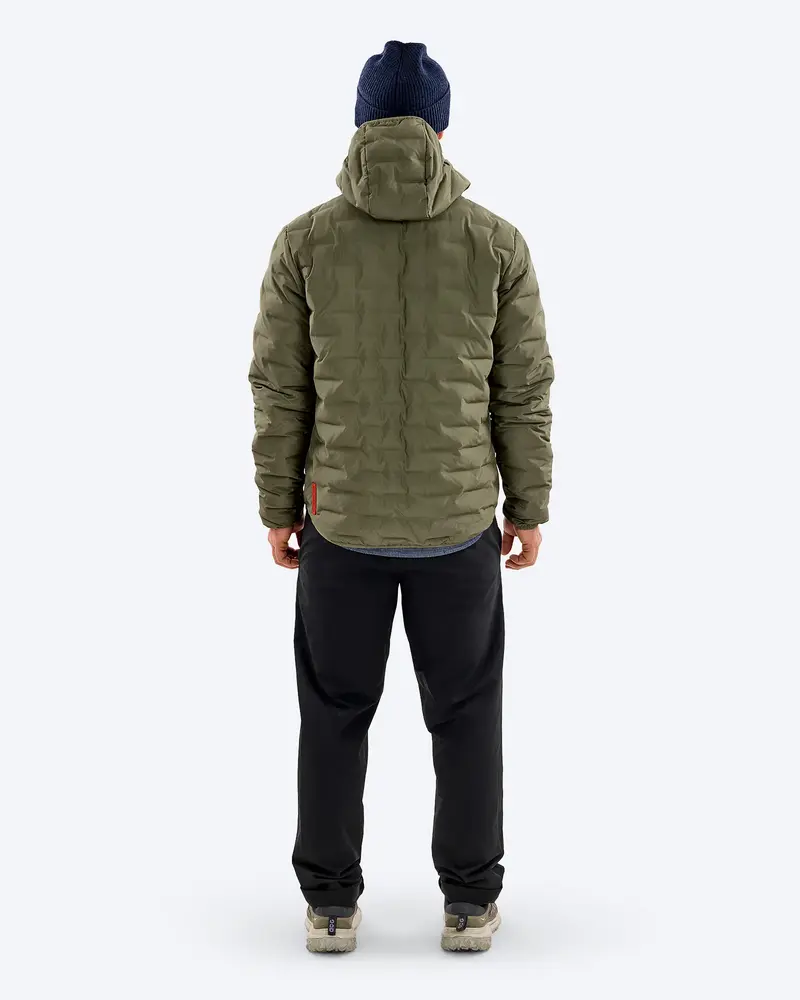 The Mountain Studio D-3 Rl Reversible Light Hood Jacket - Winter Moss-Forest Green