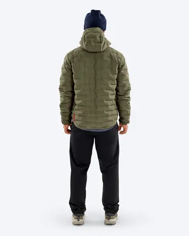 The Mountain Studio D-3 Rl Reversible Light Hood Jacket - Winter Moss-Forest Green