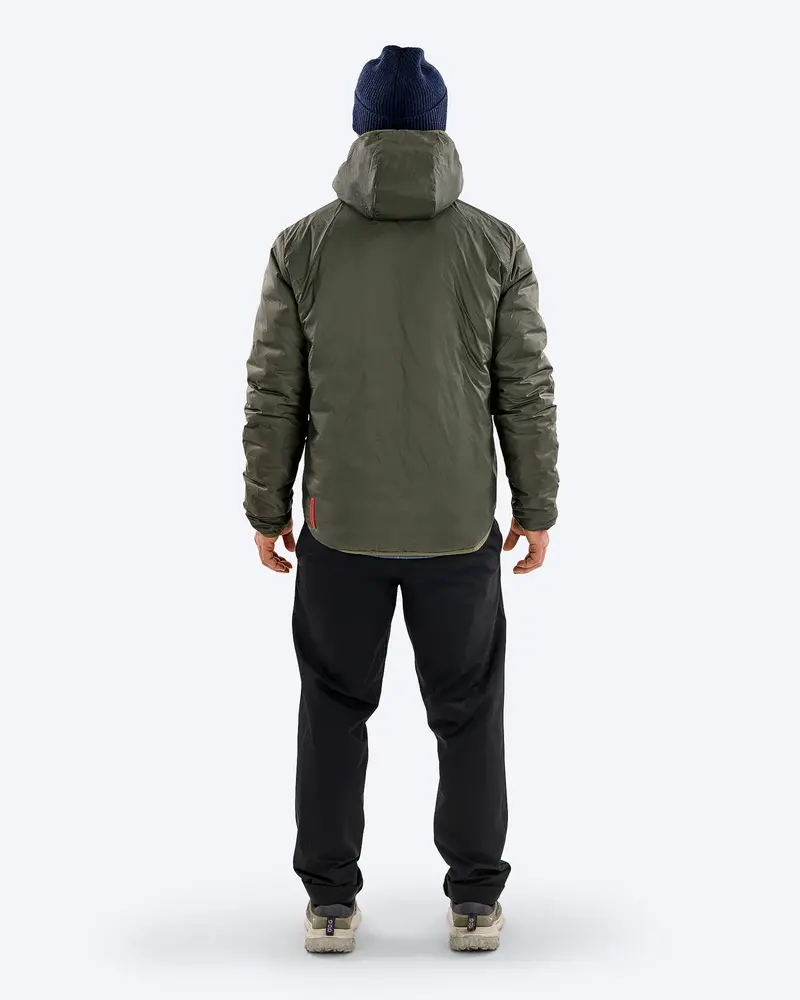 The Mountain Studio D-3 Rl Reversible Light Hood Jacket - Winter Moss-Forest Green