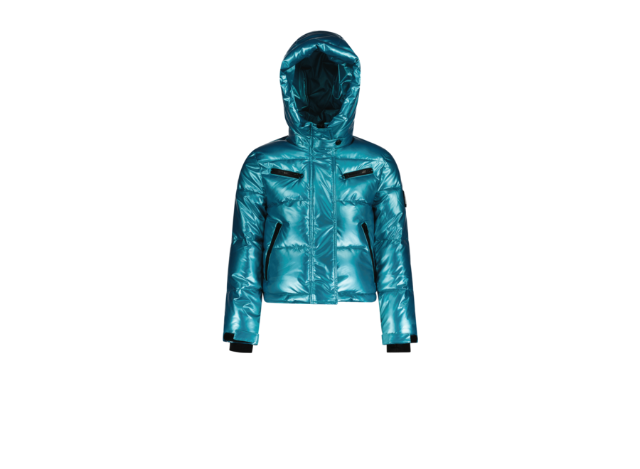 Girls Spicy Ski Jacket - Smaragd blue - 25/26