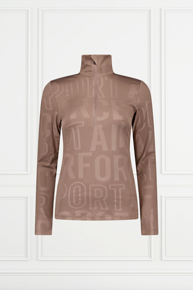 Airforce Squaw Vally Pully Outline Wording - Deep Taupe Airforce Squaw Vally Pully Outline Wording - Deep Taupe
