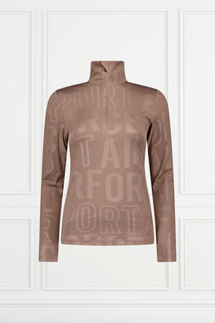 Airforce Squaw Vally Pully Outline Wording - Deep Taupe Airforce Squaw Vally Pully Outline Wording - Deep Taupe