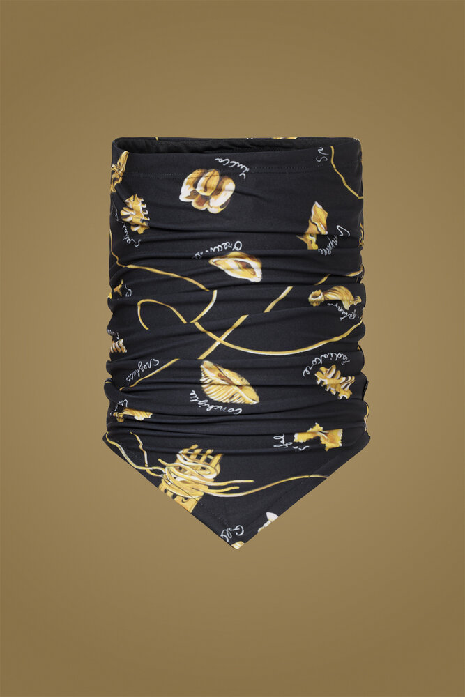 Goldbergh Puglia Neckwarmer - La Pasta Dorata Black