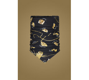 Goldbergh Puglia neckwarmer - la pasta dorata black Goldbergh Puglia neckwarmer - la pasta dorata black