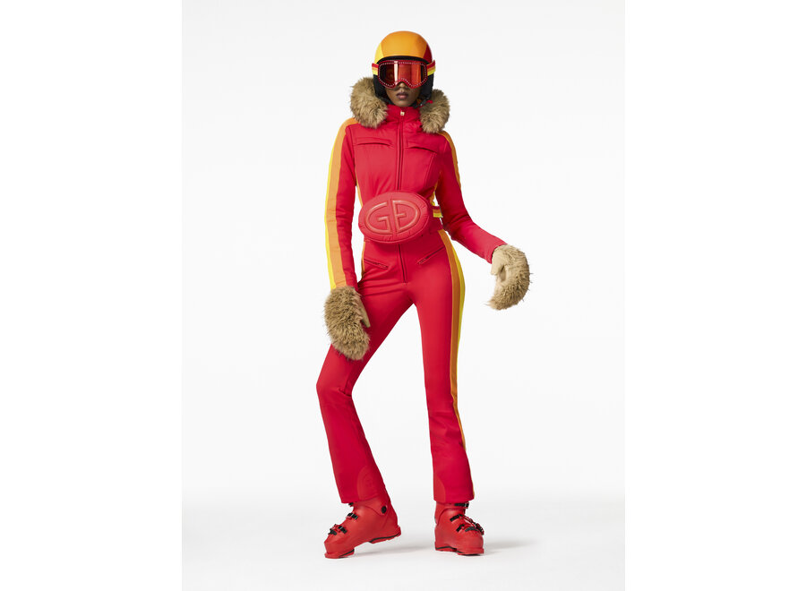 Suvi ski suit faux border