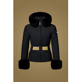 Goldbergh Prezioso ski jacket faux border – Black