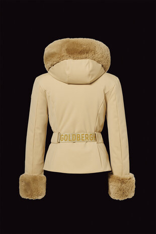 Goldbergh Prezioso Ski Jacket Faux Border – Caramello
