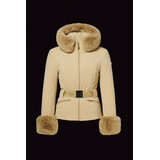 Goldbergh Prezioso ski jacket faux border – caramello