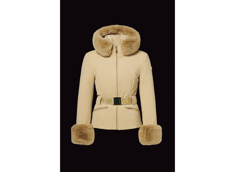 Prezioso ski jacket faux border