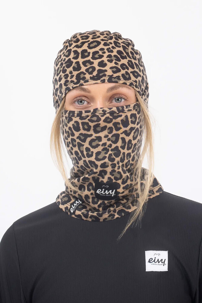 Eivy Hinge Merino Wool Balaclava - Leopard Eivy Hinge Merino Wool Balaclava - Leopard
