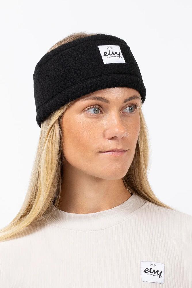 Eivy Throwback Sherpa Headband – Black