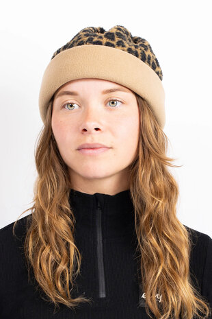 Eivy Beanie Sherpa Neckwarmer – Leopard Eivy Beanie Sherpa Neckwarmer – Leopard